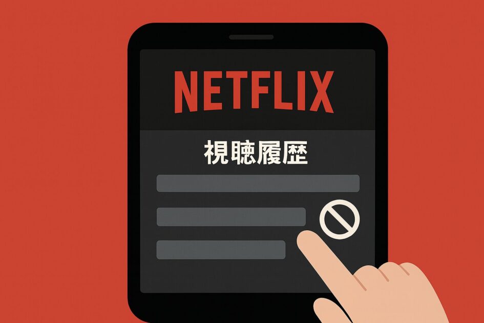 Netflixの視聴履歴の削除方法のイメージ画像