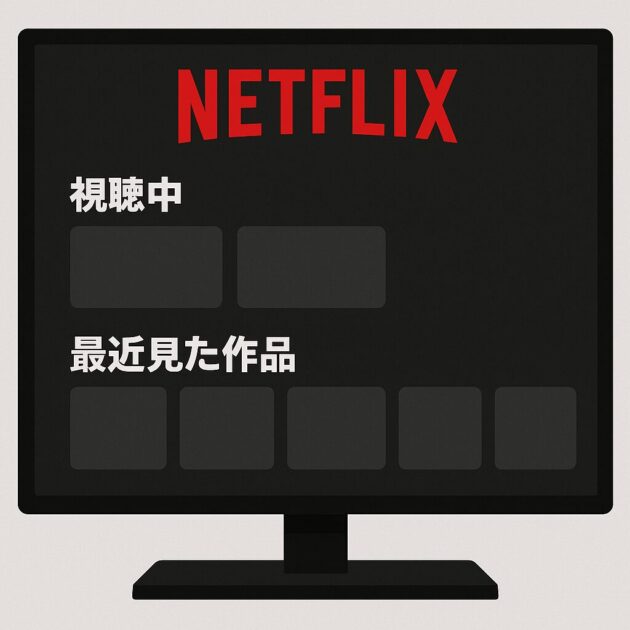 Netflixの最近見た作品の削除方法のイメージ画像